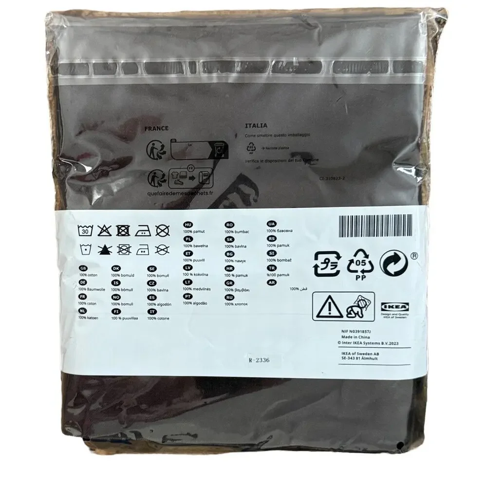 IKEA SANELA Black Cotton Velvet 20